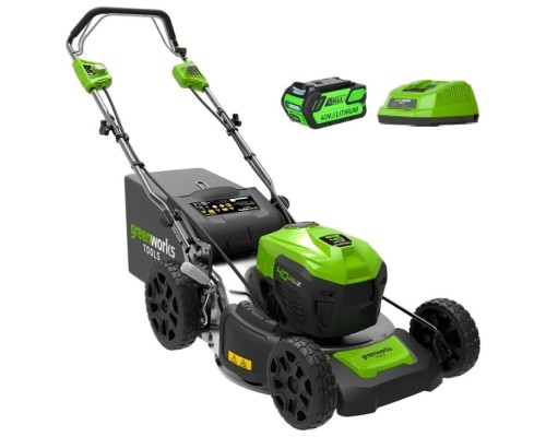 [Газонокосилки] Greenworks 40В 46см Газонокосилка самоходная (без аккумуляторной батареи и зарядного устройства)} [2506807]