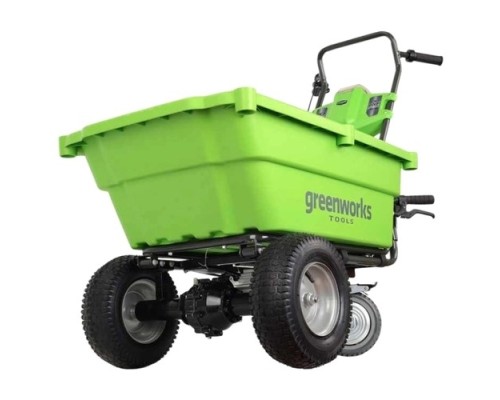 [Тележки самоходные] Greenworks Садовая тележка самоходная G40GCK4, {40V, 106 л, с 1хАКБ 4 А.ч и ЗУ} [7400007UB]