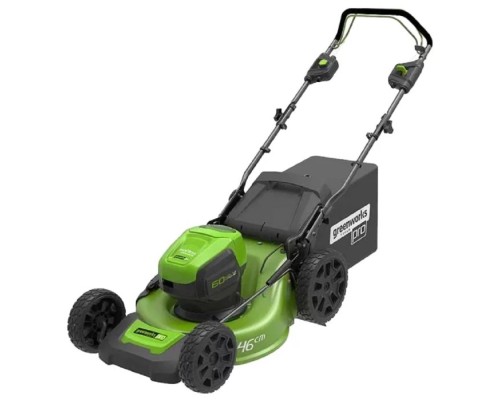 [Газонокосилки] Greenworks Газонокосилка аккумуляторная GD60LM46HP, {60V, 46 см, бесщеточная, без АКБ и ЗУ} [2502807]