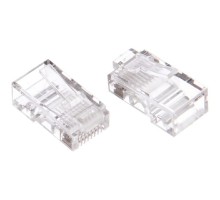 Cablexpert Разъем (коннектор) RJ-45 (8P8C) универсальный кат.5e, контакты 6 микрон, 100шт, пакет (PLUG3UP6/5)