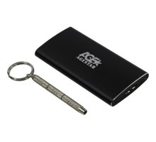 AgeStar 3UBMS2 (BLACK) USB 3.0 Внешний корпус mSATA, алюминий, черный