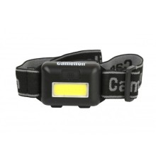 Camelion LED5355  (фонарь налобн, черн.,1Вт COB LED, 3 реж, 3XAAA, пласт, блист)
