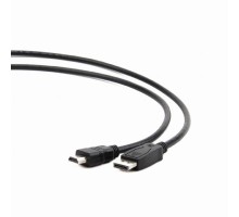 Bion Кабель DisplayPort - HDMI, 20M/19M, однонаправленный конвертор сигнала с DisplayPort в HDMI, 4K@30Hz, экран, 1.8 м, черный [BXP-CC-DP-HDMI-018]