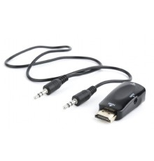 Bion Переходник HDMI - VGA + стерео-аудио, 19M/15F & mini-jack 3.5mm [BXP-A-HDMI-VGA-02]