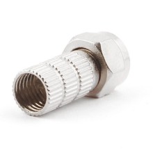 F Коннектор Cablexpert для кабеля RG6, 5шт, с уплот. рез. кольцом (SPL6-02)