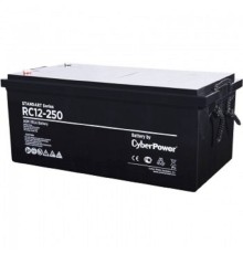 CyberPower Аккумуляторная батарея RC 12-250 12V/250Ah {клемма М8, ДхШхВ 525х270х221мм., высота с   клеммами250, вес 71кг., срок службы 10 лет}
