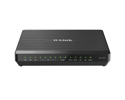 [Модем] D-Link DPN-144DG/2S1U/A1A Двухдиапазонный беспроводной абонентский голосовой шлюз GPON ONT с 1 GPON-портом, 4 портами 10/100/1000Base-T, 2 FXS-портами, 1 USB-портом и поддержкой AC1200
