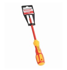 Rexant (12-4715) Отвертка крестовая диэлектрическая РН0х75мм, до 1000В, двухкомпонентная рукоятка 