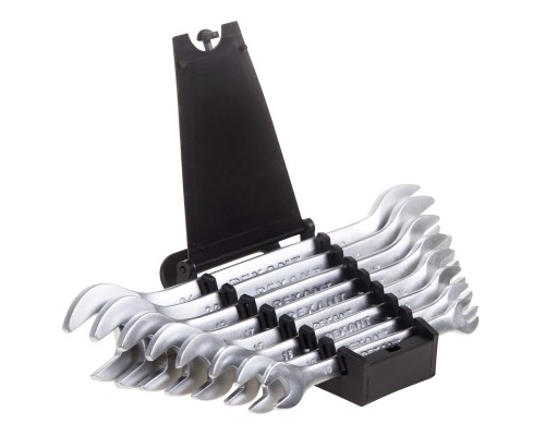 [Ключи, наборы Rexant, Kranz] Rexant (12-5844) Набор ключей рожковых (8-24мм), 8 шт, CrV, зеркальное хромирование