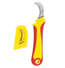 Rexant (12-4937) Нож монтажника, нержавеющая сталь, изогнутое лезвие 