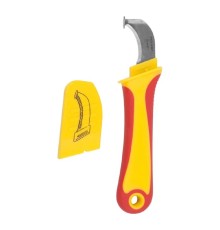 REXANT (12-4935) Нож монтажника, нержавеющая сталь, с «пяткой» 