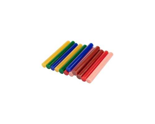 [Пистолеты] REXANT (09-1230) Клеевые стержни d=11,3 мм, L=100 мм, цветные (упак. 12 шт.) (блистер) 