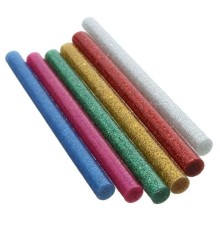 REXANT (09-1285) Клеевые стержни d=11,3 мм, L=270 мм, цветные с блестками (упак. 10 шт.) 