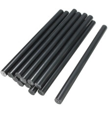 REXANT (09-1104) Клеевые стержни d=7,4 мм, L=200 мм, черные (упак. 10 шт.) 