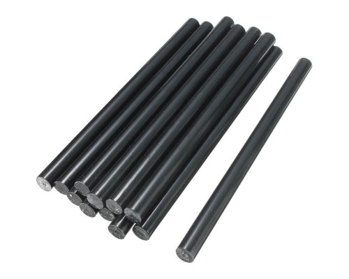 [Пистолеты] REXANT (09-1104) Клеевые стержни d=7,4 мм, L=200 мм, черные (упак. 10 шт.) 