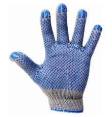 REXANT (09-0207) Перчатки х/б с покрытием ПВХ («Актив») 3 нити, 32-34 г