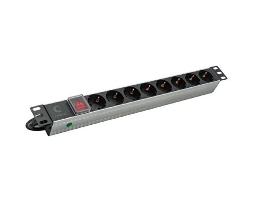 [Cabeus Аксессуары к монтажным шкафам] Cabeus  PDU-8P-2IEC  Блок евророзеток для 19