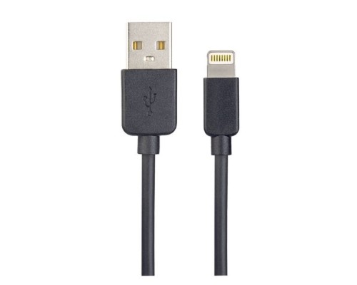 [кабели] PERFEO Кабель для iPhone, USB - 8 PIN (Lightning), черный, длина 1 м., бокс (I4603) 