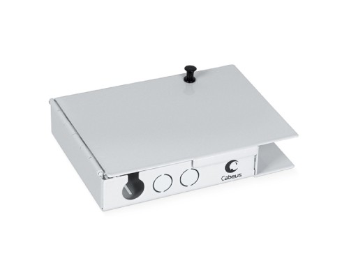 [Cabeus Монтажные шкафы] Cabeus JJT-4-SC Бокс оптический настенный на 4 SC (LC duplex) со сплайс пластиной и КДЗС (без пигтейлов и проходных адаптеров)