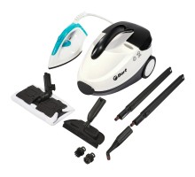 Bort Пароочиститель BDR-2500-RR-Iron {Мощность 2300 Вт; Температура пара 143 °С; Емкость бачка 1500 мл; Размер 400x285x260 мм; гарантия 2 г} [93410075]