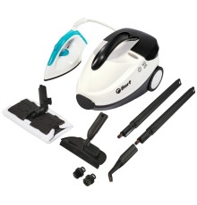 Bort Пароочиститель BDR-2500-RR-Iron {Мощность 2300 Вт; Температура пара 143 °С; Емкость бачка 1500 мл; Размер 400x285x260 мм; гарантия 2 г} [93410075]