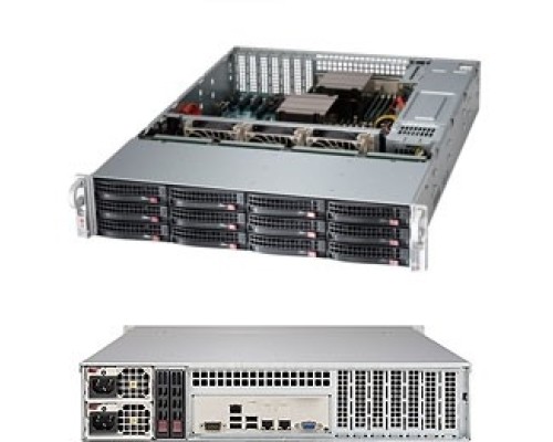 [Корпус] Supermicro CSE-826BE1C4-R1K23LPB Корпус компьютерный Black 2U SC826B LP Chassis w/ 1 SAS3 Redundant 1200W PWS [CSE-826BE1C4-R1K23LPB]