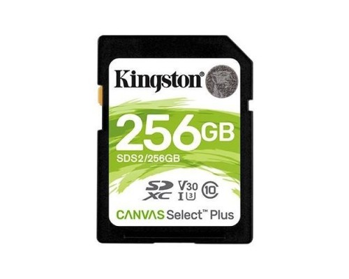 [Карта памяти ] SecureDigital 256Gb Kingston SDS2/256GB {SDXC Class 10 UHS-I U3 Canvas Select Plus}