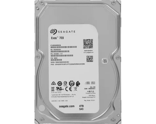 [Жесткий диск] 4TB Seagate HDD Server Exos 7E8 (ST4000NM003A) {SAS 12Gb/s, 7200 rpm, 256mb buffer, 3.5