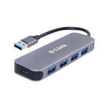 D-Link DUB-1340/D1A Концентратор с 4 портами USB 3.0 (1 порт с поддержкой режима быстрой зарядки)