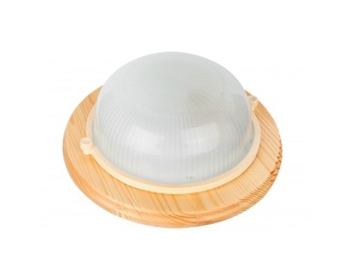 [Ultraflash Светильники ЖКХ] Camelion 1302D Цвет КЛЁН до 120 оС (Светильник круг НБП 03-60-0011 УХЛ4, 