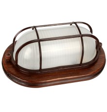 Camelion 1401D Цвет ОРЕХ до 120 оС (Светильник овал НБП 04-60-0022 УХЛ4, 