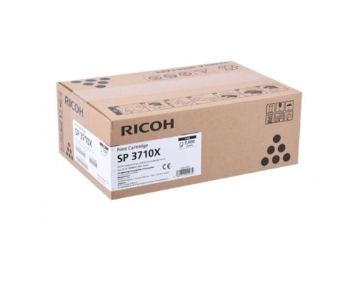 [Расходные материалы] Ricoh Тонер-картридж SP 3710X для SP 3710DN, SP 3710SF, P311, /M 320F. Чёрный. 7000 стр.(408285)