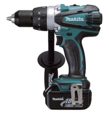 Makita DDF458Z Дрель ак { 18В,Li-ion,БЗП-13мм,0-400\2000об\м,91\58Нм,2.3кг,кор,мет ред,бок рук,б\ак и з\у,XPT }