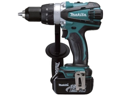 [Дрель, Шуруповерт] Makita DDF458Z Дрель ак { 18В,Li-ion,БЗП-13мм,0-4002000обм,9158Нм,2.3кг,кор,мет ред,бок рук,бак и зу,XPT }