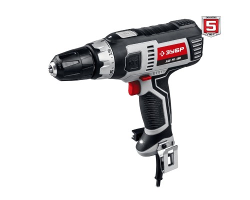[Дрель, Шуруповерт] ЗУБР [ДШ-М1-400] дрель-шуруповерт сетевая {400 Вт, 0-750 об/мин}