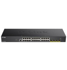 D-Link DGS-1250-28X/A1A  Управляемый L2 коммутатор c 24 портами 10/100/1000Base-T и 4 портами 10GBase-X SFP+