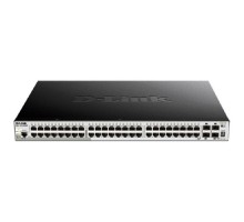 D-Link DGS-1250-52XMP/A1A Управляемый L2 коммутатор с 48 портами 10/100/1000Base-T и 4 портами 10GBase-X SFP+ (48 портов PoE 802.3af/at, PoE-бюджет 370 Вт)