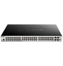 D-Link DGS-1250-52XMP/A1A Управляемый L2 коммутатор с 48 портами 10/100/1000Base-T и 4 портами 10GBase-X SFP+ (48 портов PoE 802.3af/at, PoE-бюджет 370 Вт)