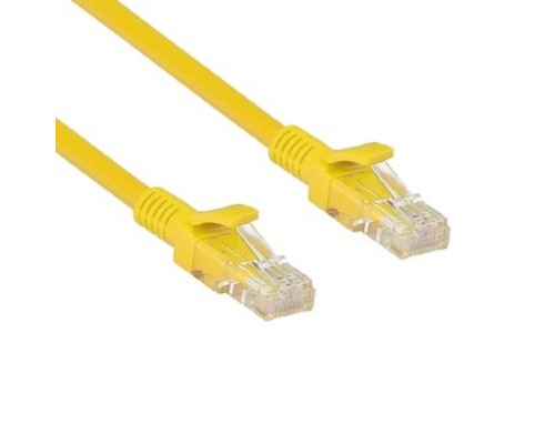 [Коммутационный шнур] Exegate EX282031RUS Патч-корд UTP-RJ45-RJ45-5e-5M-YL, UTP, cat.5e, 5м, желтый