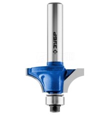 Фреза кромочная калевочная №1, D= 28,6мм, рабочая длина-12,2мм, радиус-7,95мм, хв.-8мм, d-9,5мм, ЗУБР Профессионал (28700-28.6)