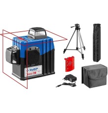 ЗУБР КРЕСТ 2D №2 нивелир лазерный 2х360°, 20м/70м, точн. +/-0,3 мм/м, штатив (34907-2)