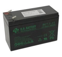 АКБ B.B. Battery BC 7.2-12 (12V 7,2Ah  ДхШхВ 151x65x100 мм, масса 2,2 кг)  клеммы F2