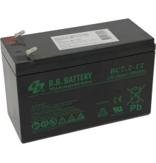 АКБ B.B. Battery BC 7.2-12 (12V 7,2Ah  ДхШхВ 151x65x100 мм, масса 2,2 кг)  клеммы F2