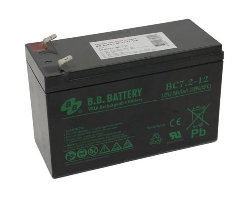 [батареи] АКБ B.B. Battery BC 7.2-12 (12V 7,2Ah  ДхШхВ 151x65x100 мм, масса 2,2 кг)  клеммы F2