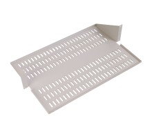 ЦМО Полка для стойки усиленная под аккумулятор с центральным креплением, глубина 400 мм, цвет черный МС-40/2-АК-9005