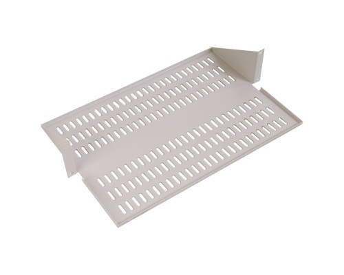 [Аксессуар] ЦМО Полка для стойки усиленная под аккумулятор с центральным креплением, глубина 400 мм, цвет черный МС-40/2-АК-9005