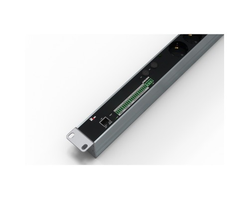 [Аксессуар] REM Упр. блок розеток с монит. Rem-MC1 2x2 S, 32A, алюм., 19