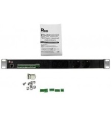 REM Упр. блок розеток с монит. Rem-MC1 2 S, 3 С13, 32A, алюм., 19