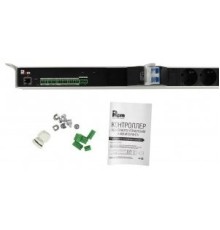 REM Упр. верт. блок розеток с монит. Rem-MC1 8х2 S, 32A, алюм., 42-48U, колодка R-MC1-32-8x2S-A-1820-K