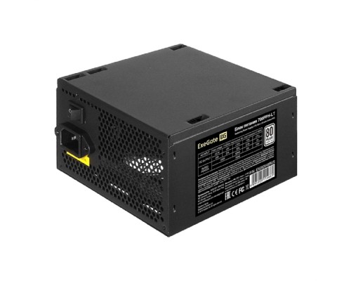 [Блок питания] Exegate EX282048RUS Блок питания 700W Exegate 700PPH-LT, 80+, RTL, ATX, black, APFC, 12cm, 24p, (4+4)p, 5*SATA, 3*IDE